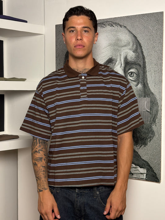 POLO CROP RIGHE